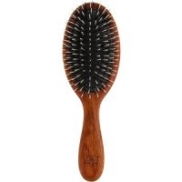 TEK MP oval brush in red wood with ecological and nylon bristles