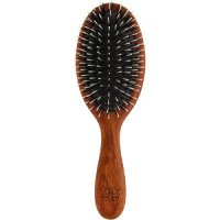 TEK MP oval brush in red wood with ecological and nylon bristles