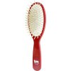 Big oval brush in lacquered red - 84748