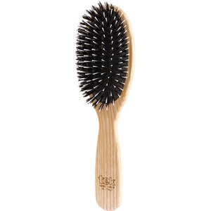 Big oval pneumatic brush with ecological bristles and nylon
