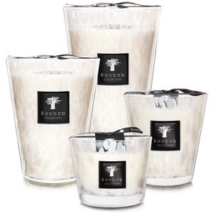 Candle White Pearls