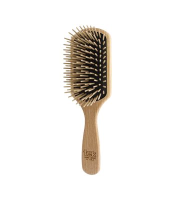 Big rectangular brush with long wooden pins