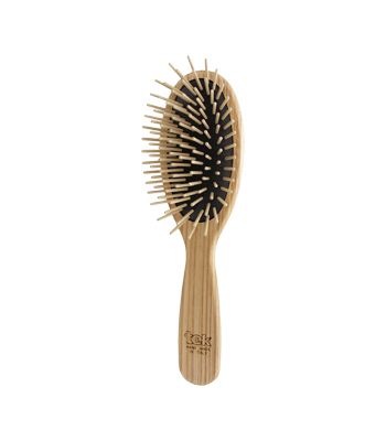 Big oval brush with long wooden pins