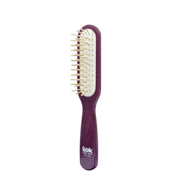 Rectangular brush in lacquered violet