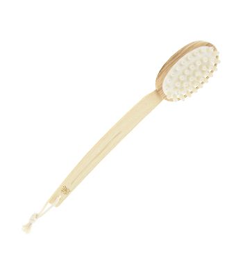 Massage brush with removable handle